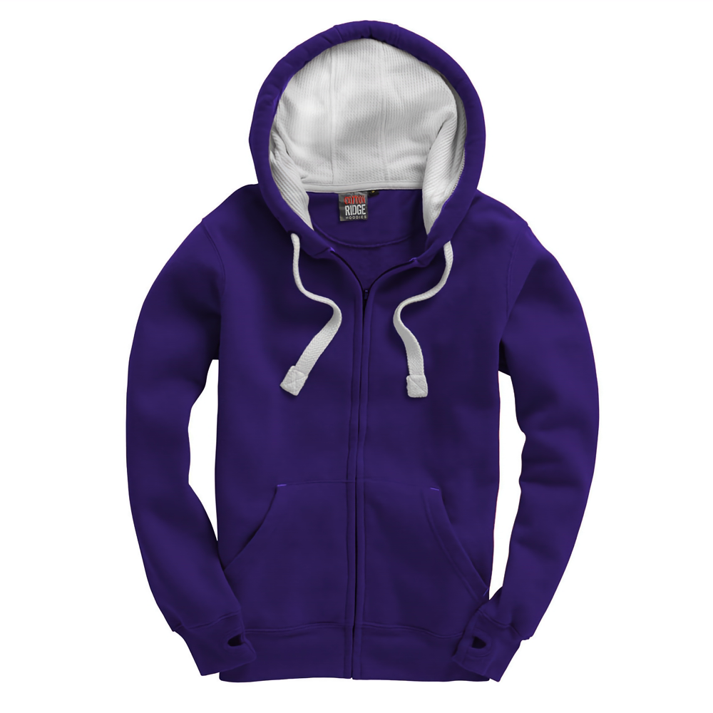 Zipper Hoodie Purple