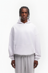 Manchester white Pullover Hoodie