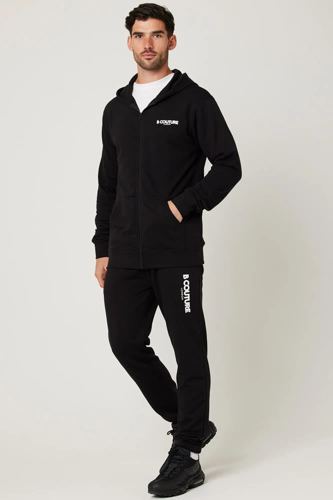 Men's Black Hoodie and trouser set