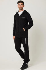 Men's Black Hoodie and trouser set