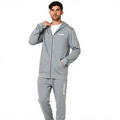 Men's Fleece B-couture Tracksuit With Zipper  - Grey