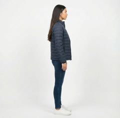 Women's Zara Puffer Jacket - Navy And Black