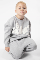 Kids Grey Maryl sweatshirt and trouser set