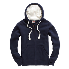 Zipper Hoodie Navy Blue